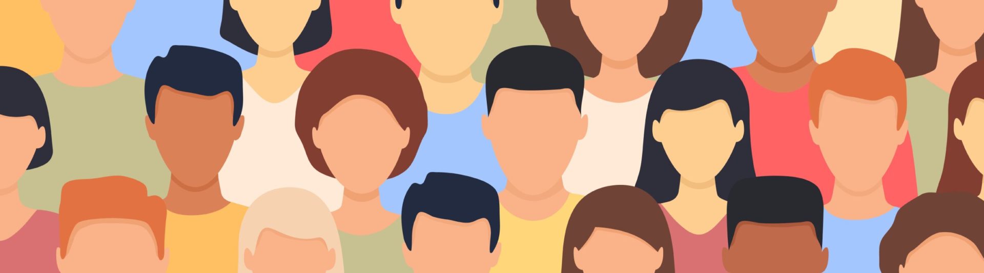 Illustrant des jeunes cherchant du soutien au bien-être en plusieurs langues